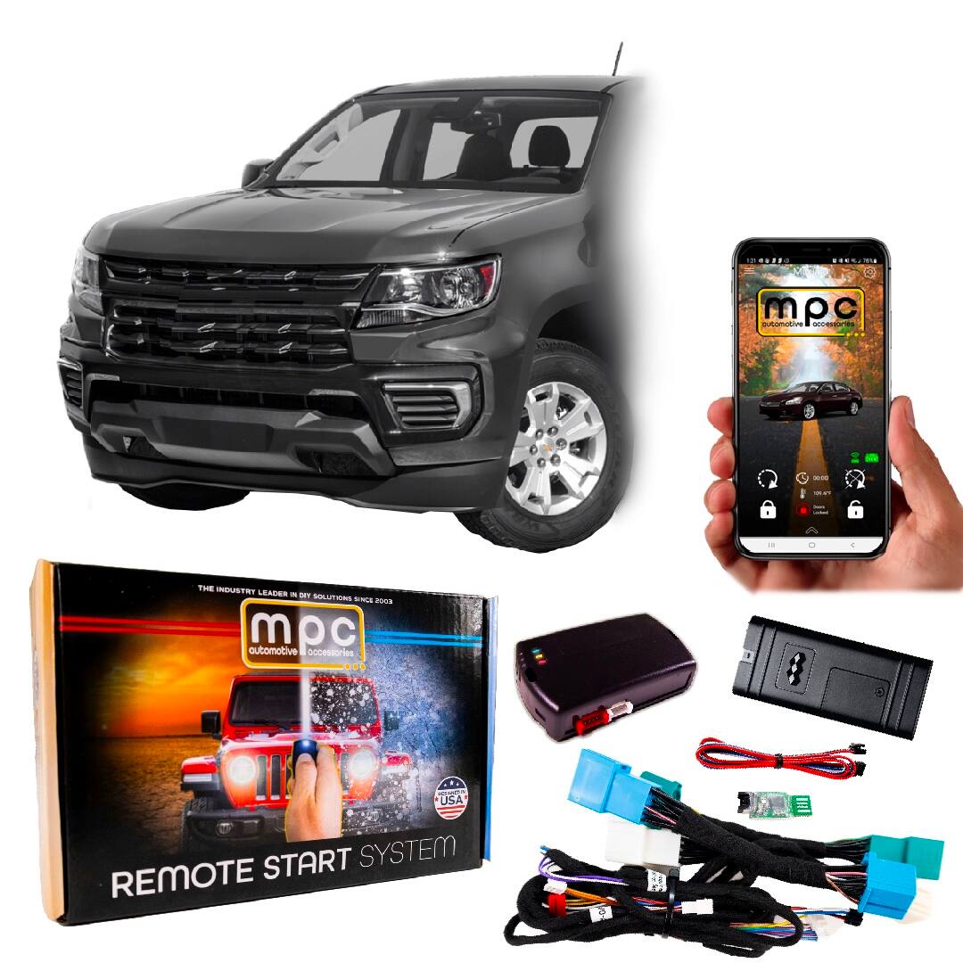 MPC - Smartphone/OEM FOB Activated Remote Start Kit For 2015-2022 Chevrolet Colorado - Black