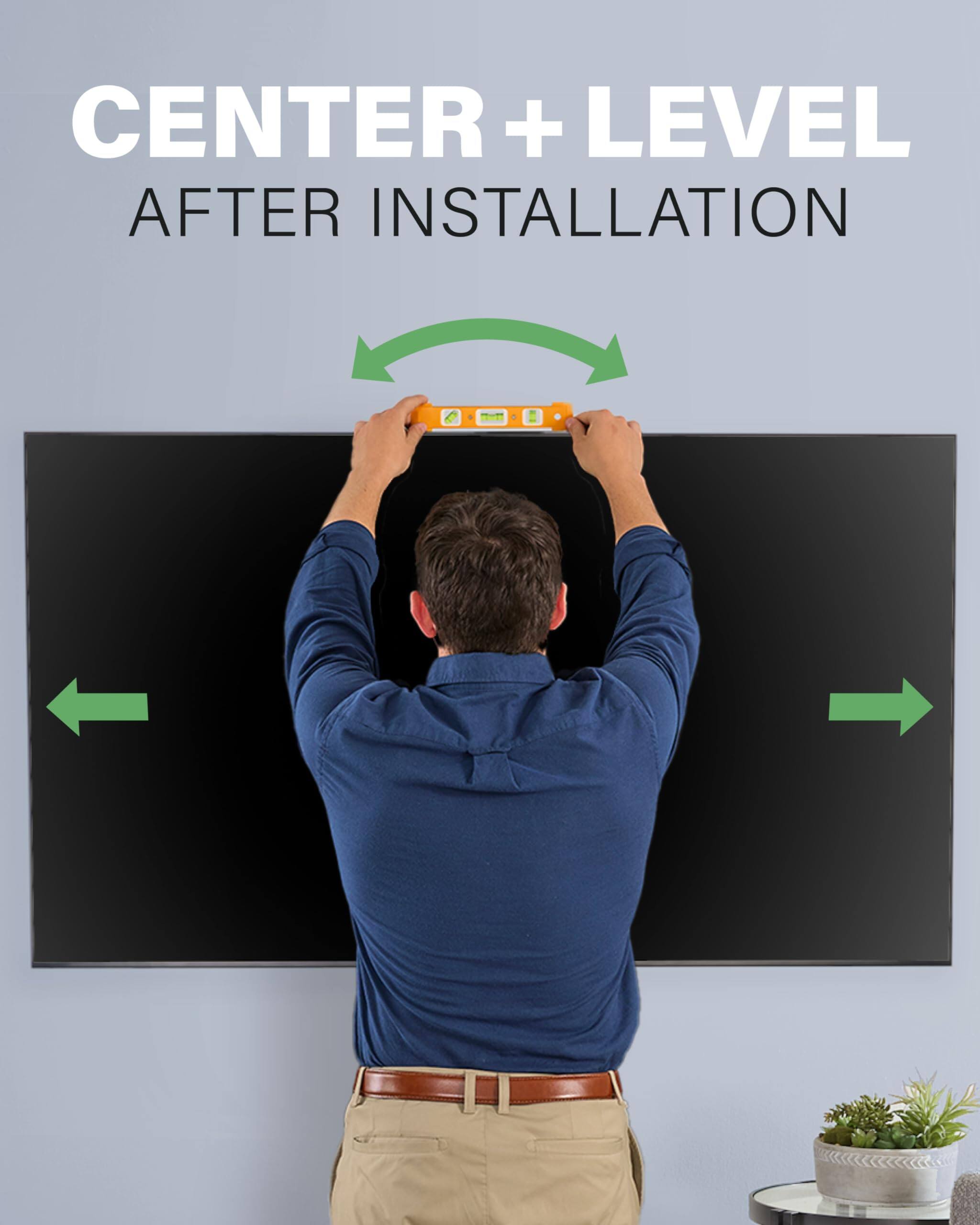 CENTER
LEVEL
AFTER
INSTALLATION