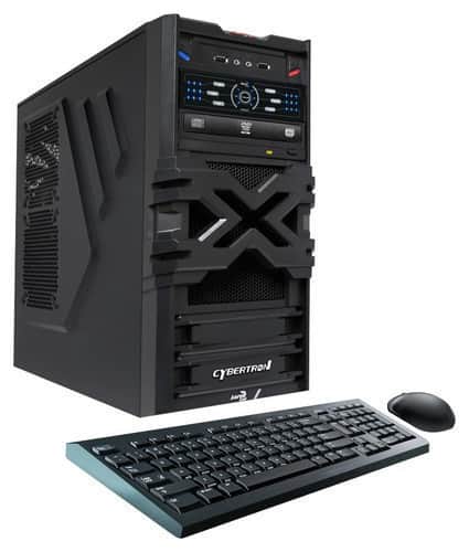Front. CybertronPC - ViperX7 Desktop - Intel Core i7 - 8GB Memory - 1TB Hard Drive - Black.