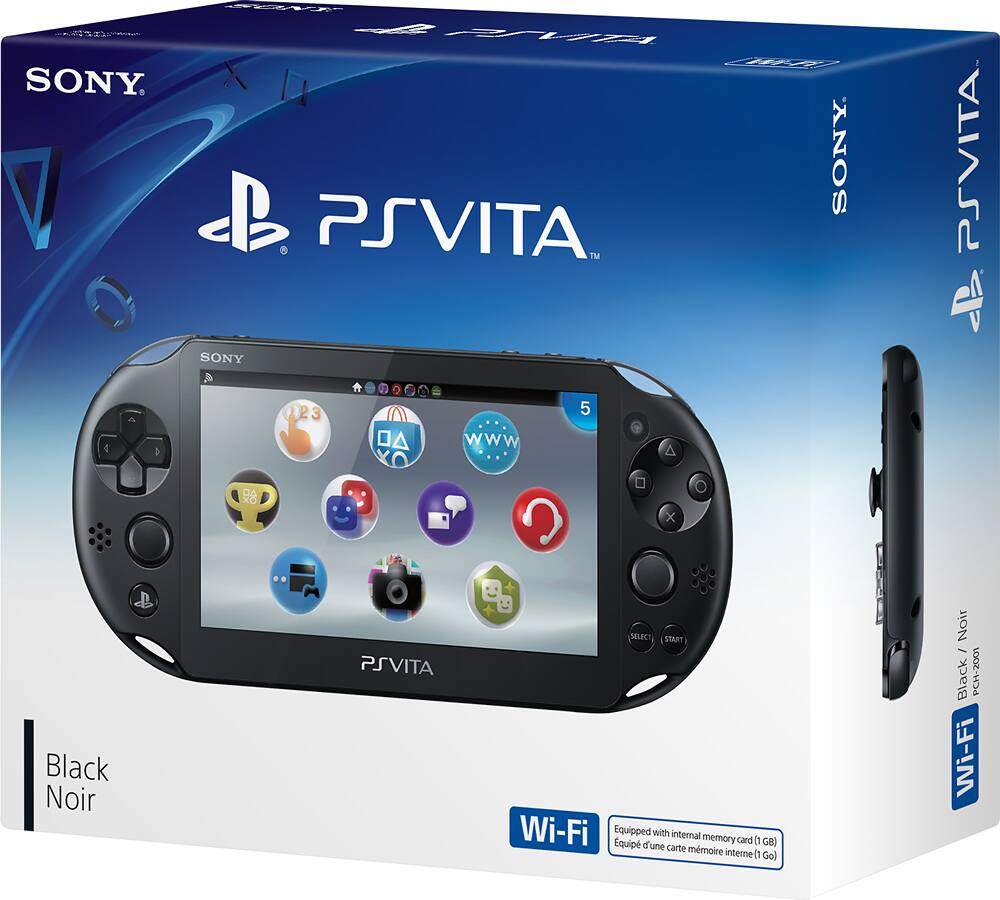 Best Buy Sony PlayStation Vita Wi Fi Crystal Black 3000726