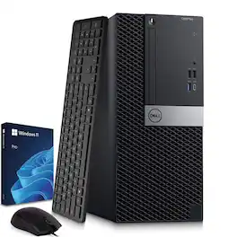 Dell - Refurbished Excellent - OptiPlex Tower Desktop PC | Intel Core i5-9th 3.0GHz | 16GB DDR4 RAM | 512GB SSD | Keyboard & Mouse | Wi-Fi | Window 11