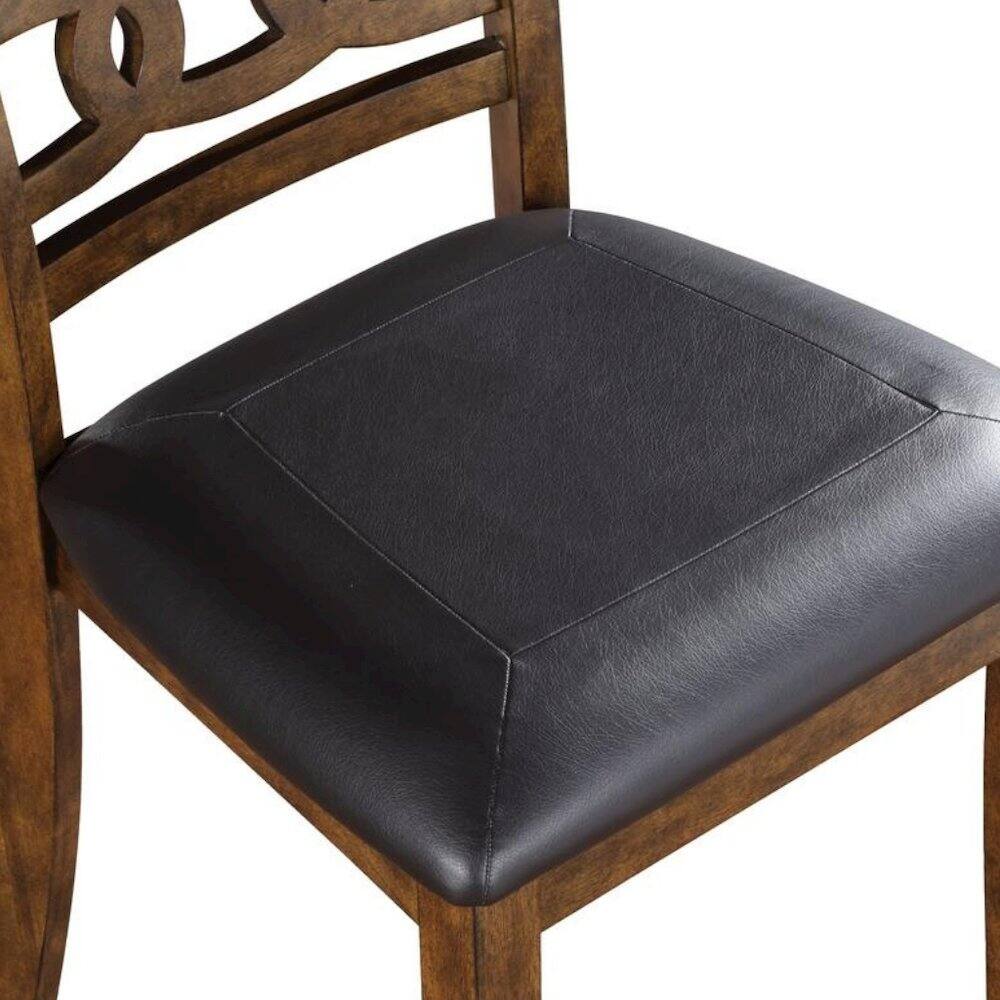 Alt View 2. FurniFact - Faux Leather Dining Chairs Set of 2 Contemporary Brown - Brown.