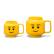 Left. Room Copenhagen - LEGO: Classic Yellow Minifigures Boy Ceramic Mug, 8.6oz - Yellow.