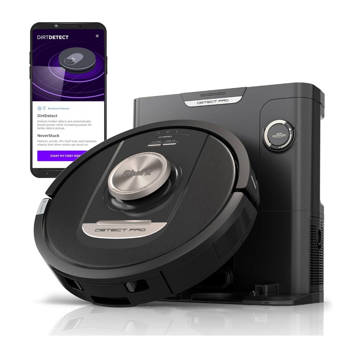 Sure, here is the corrected and grouped text:

---

**DIRTDETECT**

**Exclusive Features**

- **DirtDetect**  
  Detects hidden debris and automatically boosts power while increasing passes for better overall pickup.

- **NeverStuck**  
  Detects obstacles, lifts itself up, and traverses objects that other robots get stuck on.

**START MY FIRST MESS**

---

**DETECT PRO**

**Shark**

**DETECT PRO**

**DETECT PRO**

**DETECT PRO**

**DETECT PRO**

**DETECT PRO**

**DETECT PRO**

**DETECT PRO**

**DETECT PRO**

**DETECT PRO**

**DETECT PRO**

**DETECT PRO**

**DETECT PRO**

**DETECT PRO**

**DETECT PRO**

**DETECT PRO**

**DETECT PRO**

**DETECT PRO**

**DETECT PRO**

**DETECT PRO**

**DETECT PRO**

**DETECT PRO**

**DETECT PRO**

**DETECT PRO**

**DETECT PRO**

**DETECT PRO**

**DETECT PRO**

**DETECT PRO**

**DETECT PRO**

**DETECT PRO**

**DETECT PRO**

**DETECT PRO**

**DETECT PRO**

**DETECT PRO**

**DE