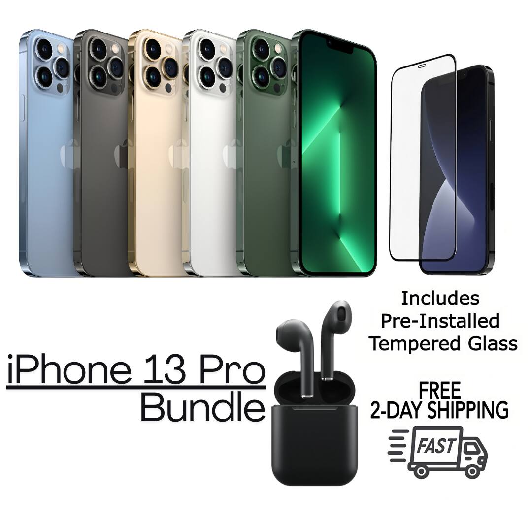 iPhone 13 Pro Bundle

Includes Pre-Installed Tempered Glass

FREE 2-DAY SHIPPING FAST