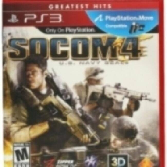 GREATEST HITS PS3  
A PlayStation Move Compatible  
Only On PlayStation  
SOCOM 4  
U.S. NAVY SEAL  
M  
3D