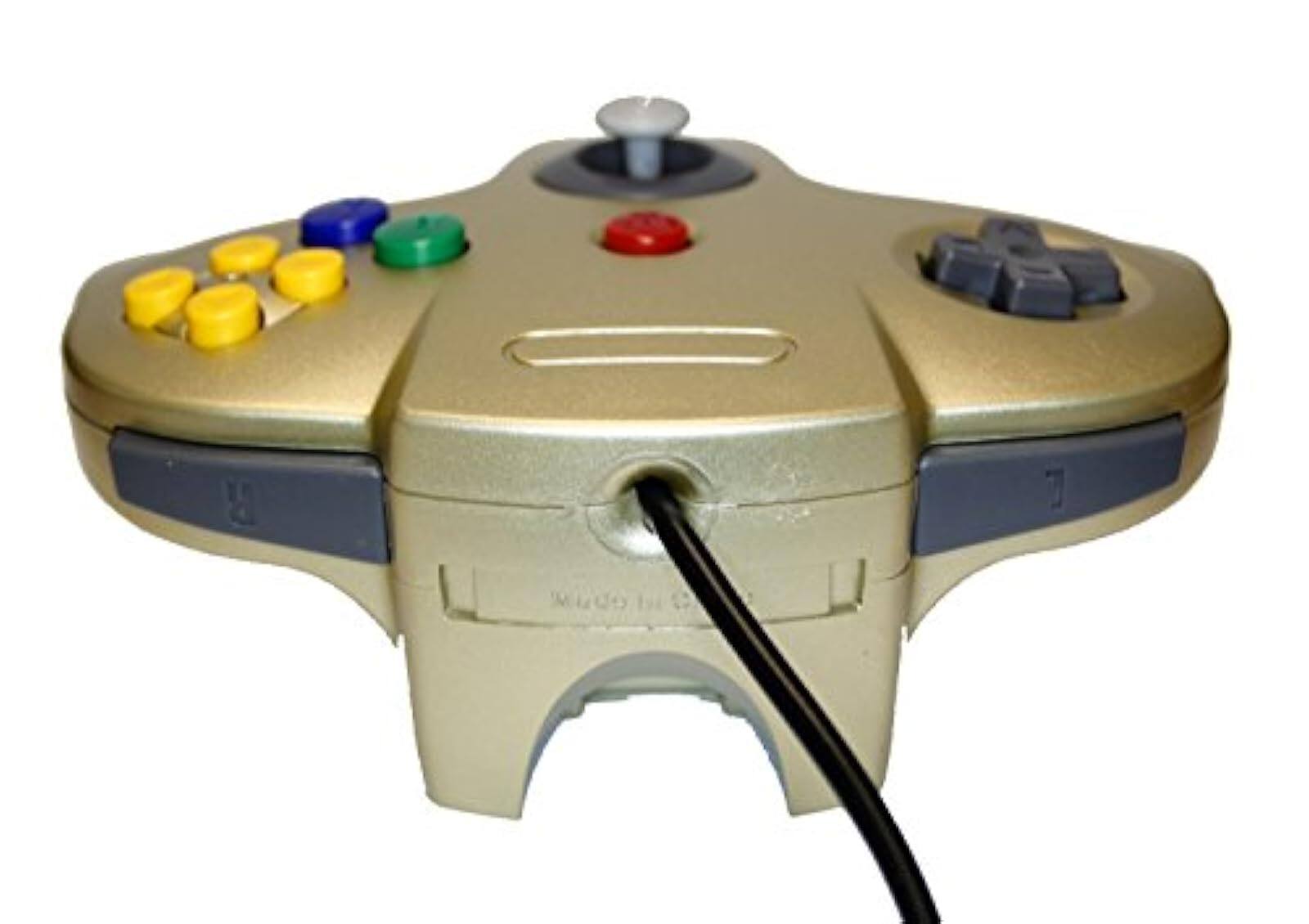 Alt View 2. Mars Devices - Gold Replacement Controller for Nintendo N64 - Gold.