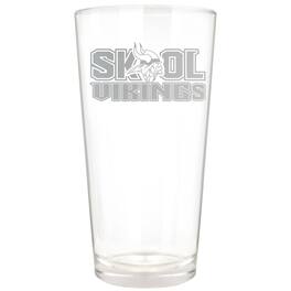 Great American Products - Minnesota Vikings Etched 16oz. Rally Cry Pint Glass - Multicolor