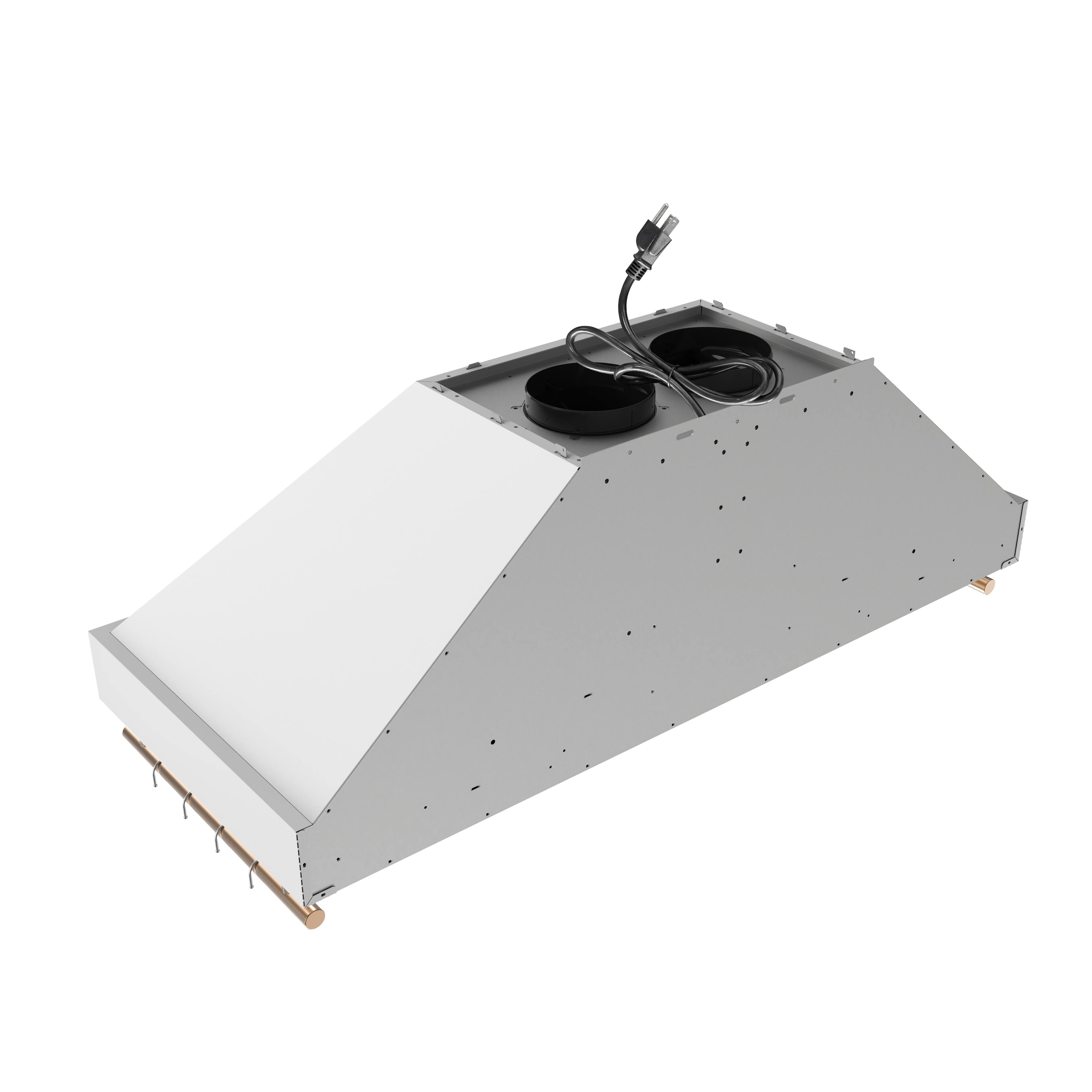 Alt View 3. Forno Appliances - Venezia 48 in. Wall-Mounted Externally Vented Range Hood - White.