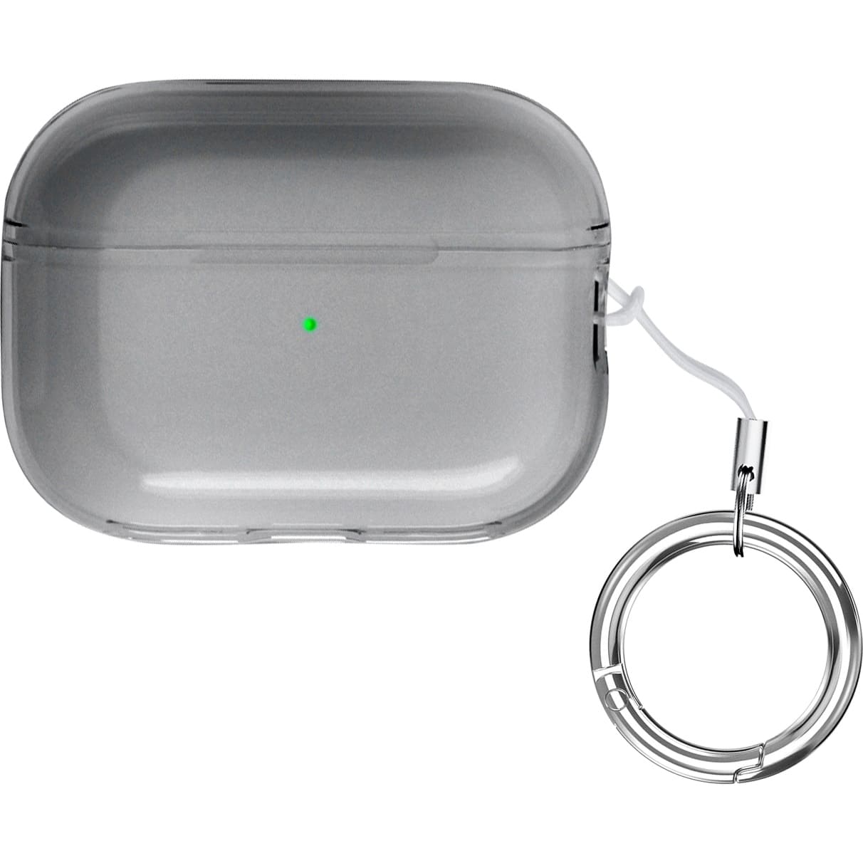 Front. SaharaCase - Hybrid Flex Series Case for Apple AirPods Pro (2nd Generation) - Transparent Black.