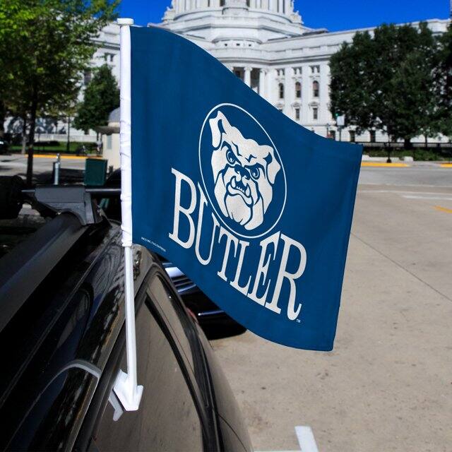 Alt View 1. Rico Industries - Butler University Bulldogs 11x14 Window Mount 2-Sided Car Flag - Multi.