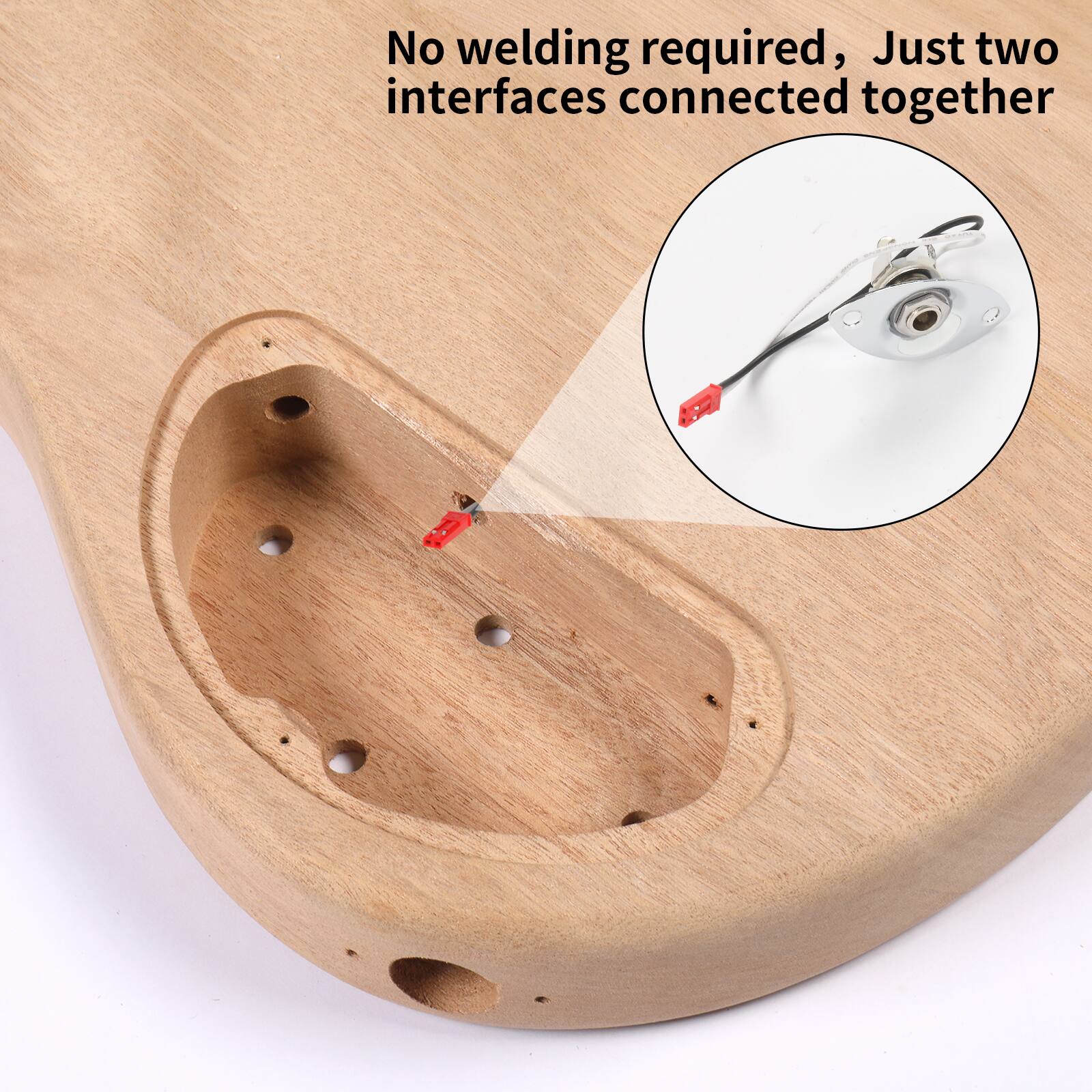 No welding required, Just two interfaces connected together