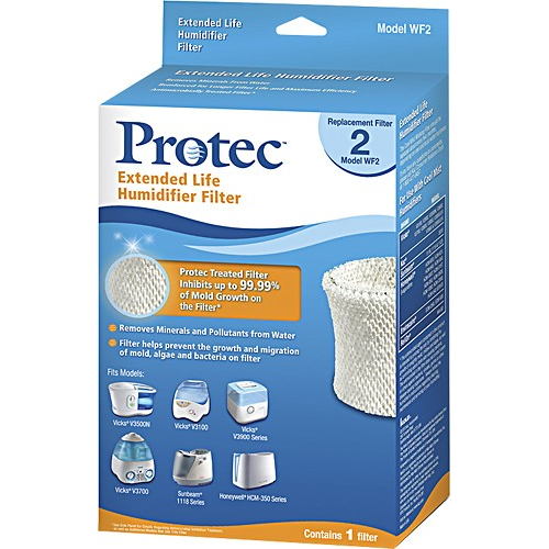 Protec Extended Life Wicking Filter for Select Humidifiers Blue PWF2 ...