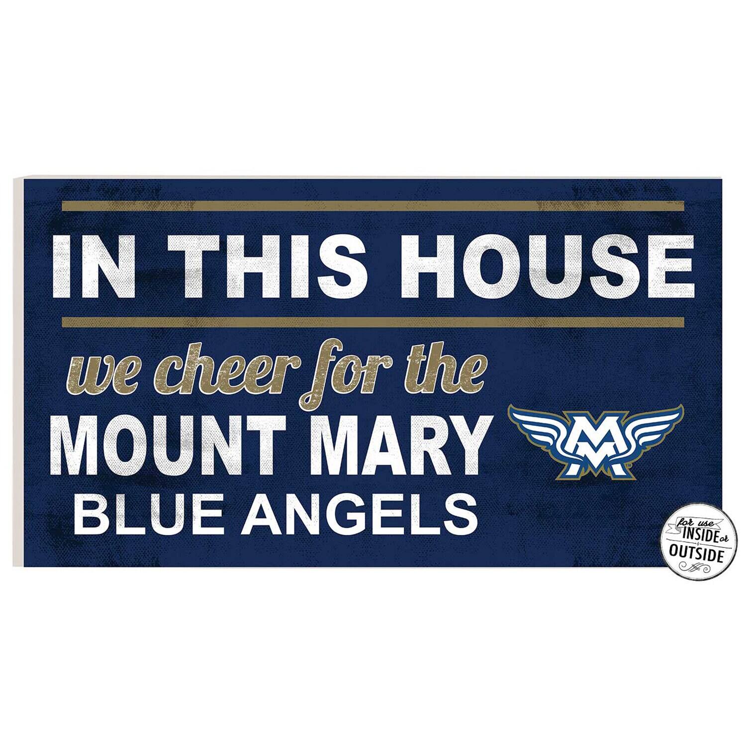 Mount Mary Blue Angels 11" x 20" Indoor/Outdoor In This House Sign