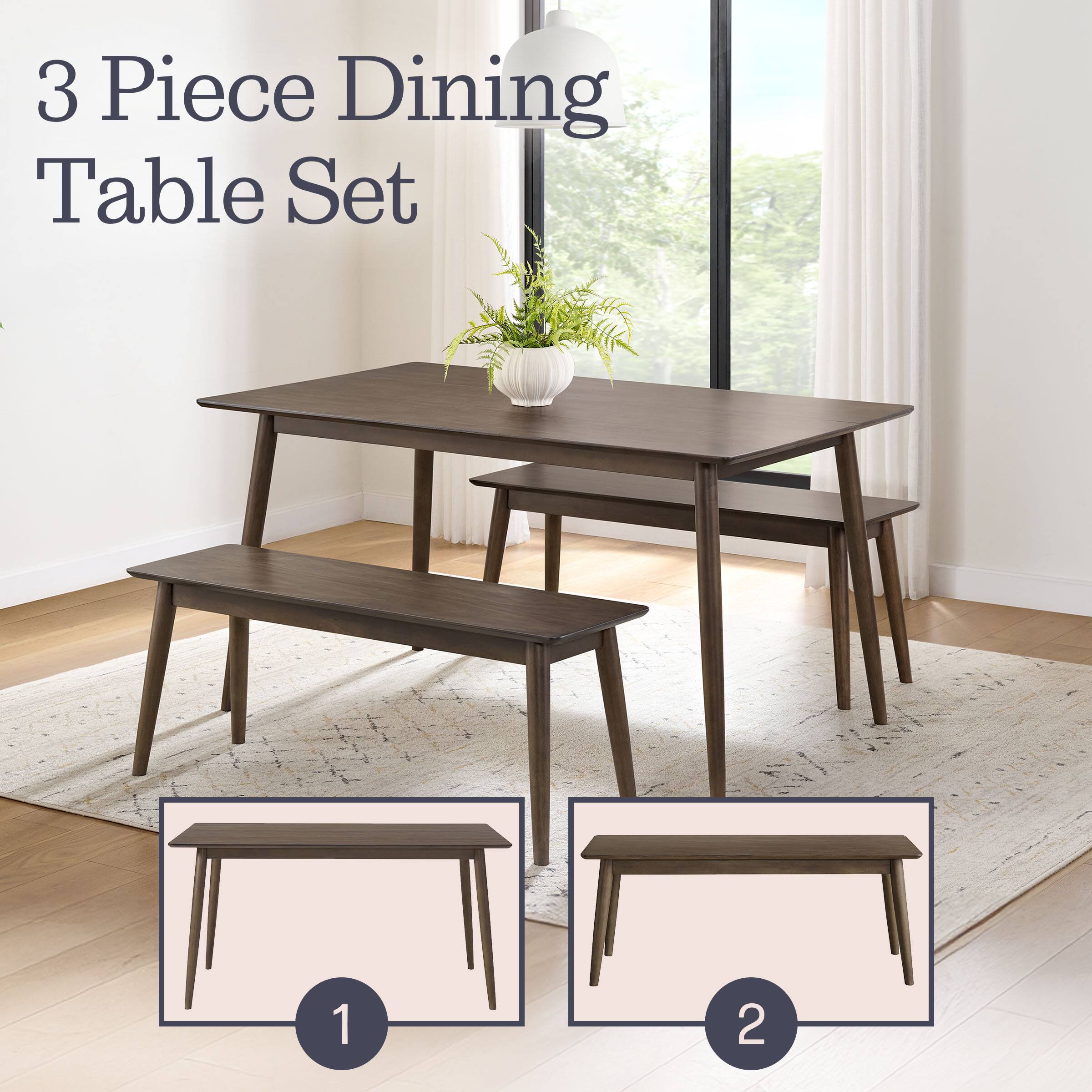 3 Piece Dining Table Set

1
2