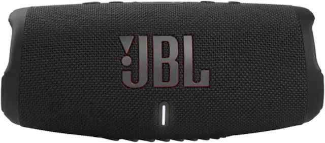 Front. JBL - JBL Charge 5 Wi-Fi Portable Wireless Speaker - Black.