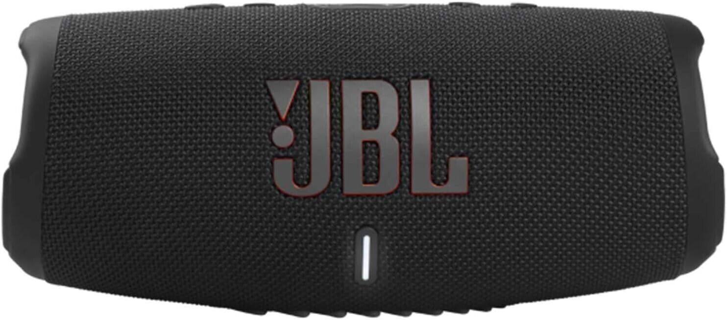 Front. JBL - JBL Charge 5 Wi-Fi Portable Wireless Speaker - Black.