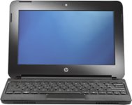 Front Standard. HP - Mini Netbook / Intel® Atom™ Processor / 10.1" Display / 1GB Memory / 160GB Hard Drive - Black.