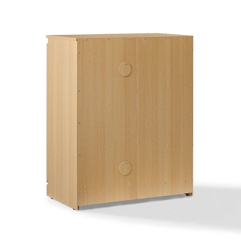 Angle. Crosley Furniture - Marco Kitchen Storage Cabinet - Ash.