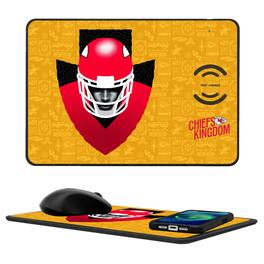 Keyscaper - Kansas City Chiefs 2024 Illustrated Limited Edition Wireless Charger and Mouse Pad - Black