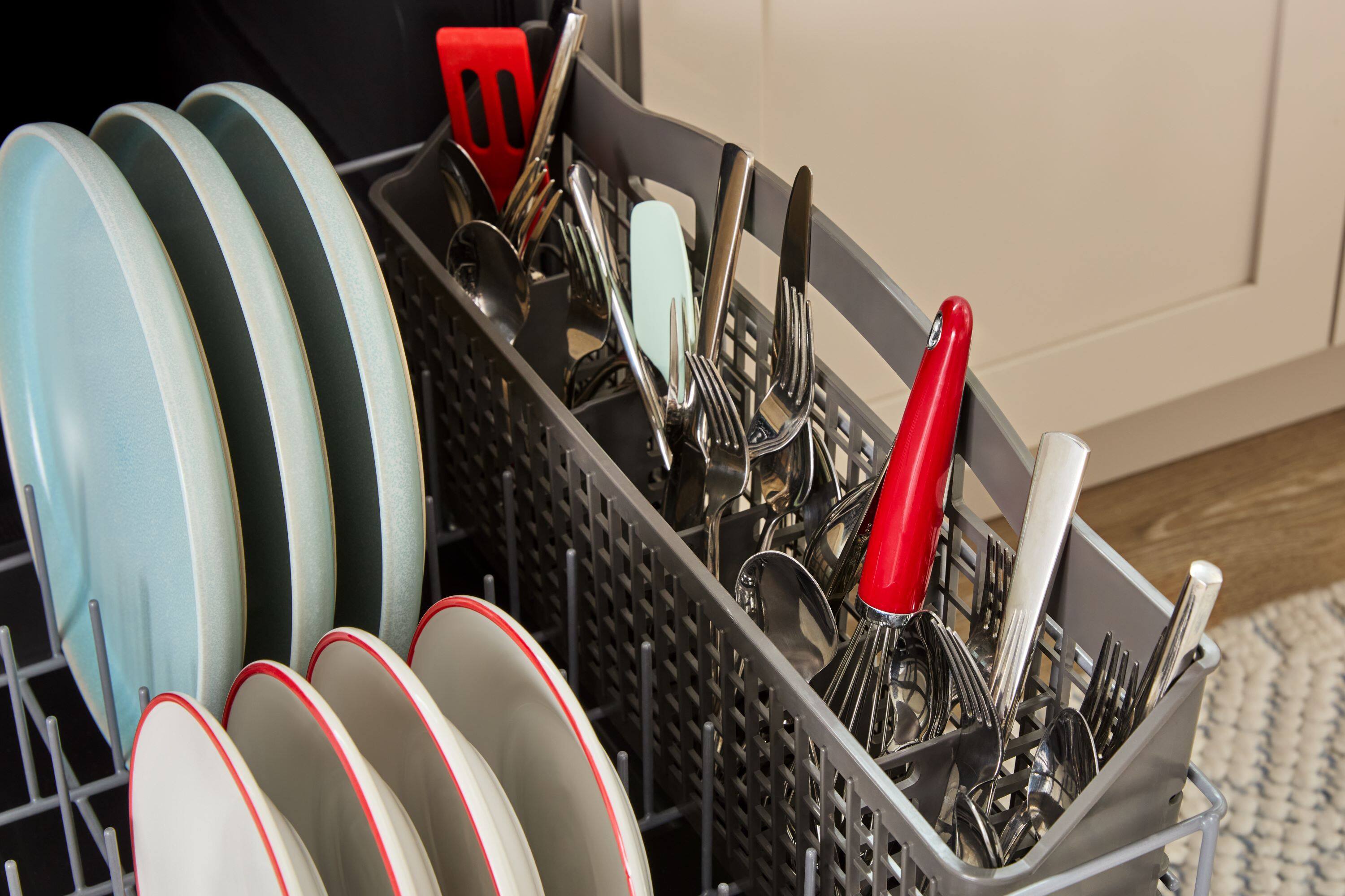 Alt View 13. Amana - 24" Built-In White Tub Dishwasher with Dark Interior, Large Capacity, 59 dBA - White.