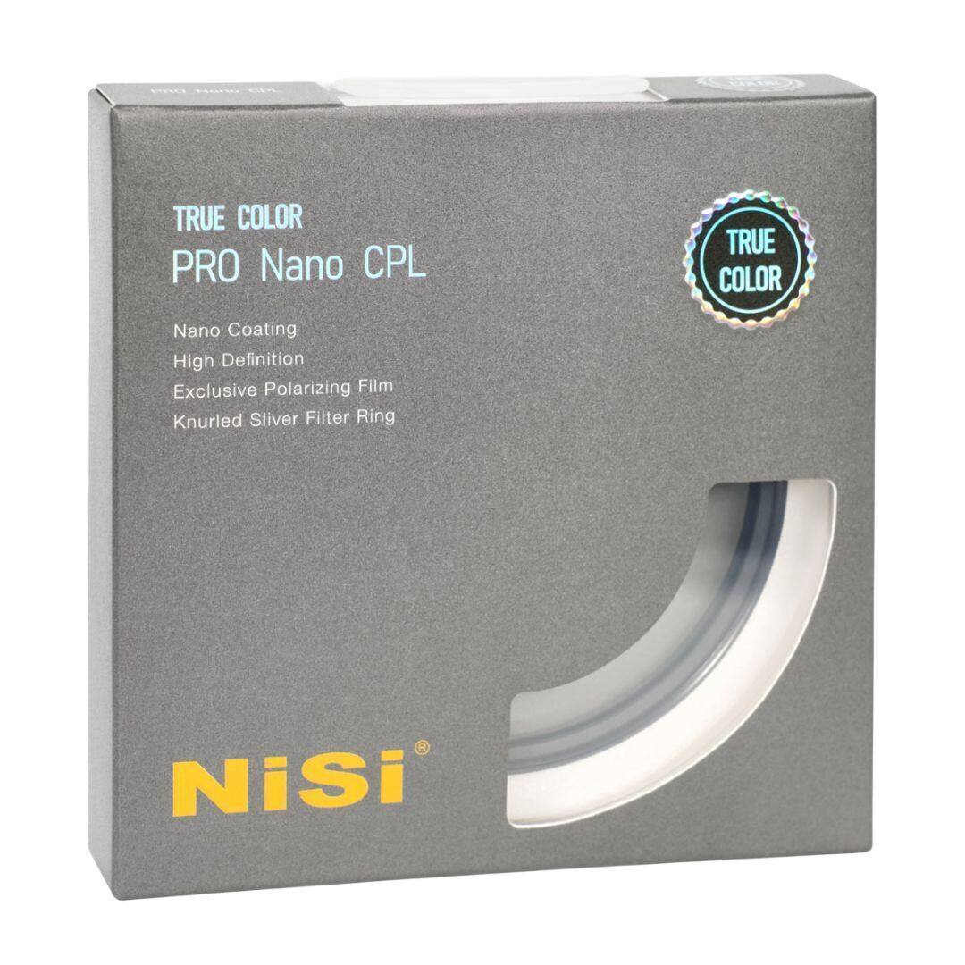 TRUE COLOR  
PRO Nano CPL  

Nano Coating  
High Definition  
Exclusive Polarizing Film  
Knurled Silver Filter Ring  

Nisi®