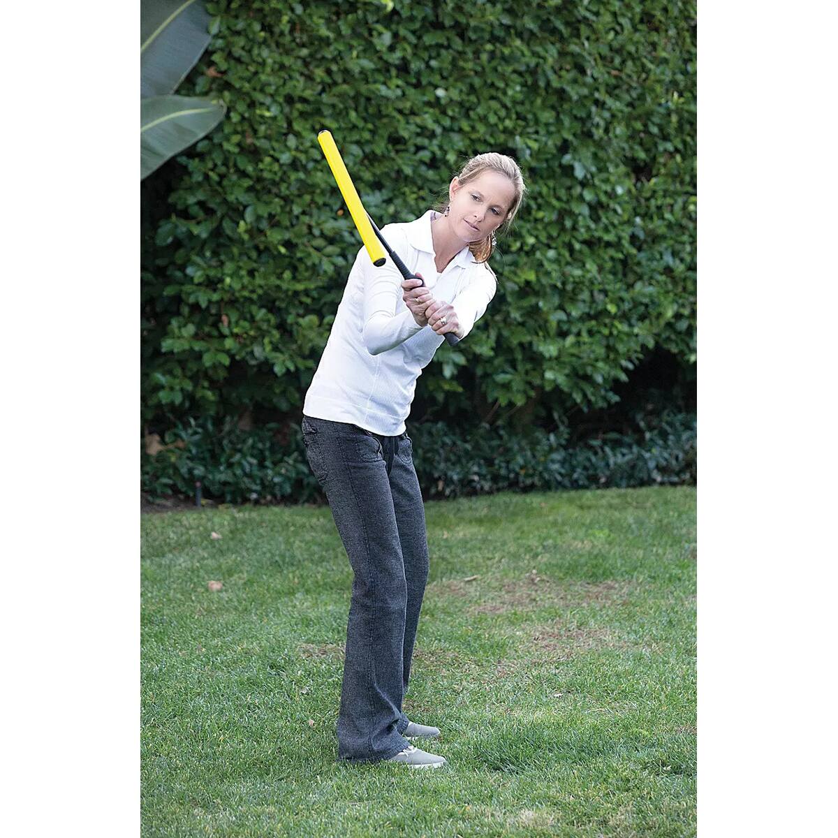 Alt View 2. SKLZ - SKLZ Power Position Right-Handed Golf Swing Trainer - Black/Yellow - Black/Yellow.