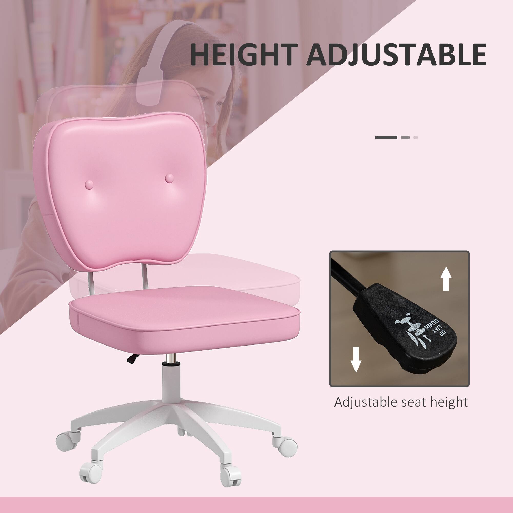 HEIGHT ADJUSTABLE, DOMM LIFT, Adjustable seat height