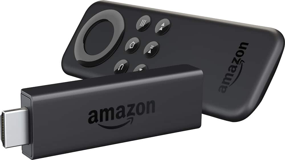 Front. Amazon - Fire TV Stick - Black.