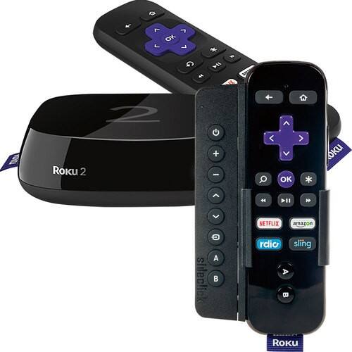 Roku 2 Streaming Player and Sideclick Universal Remote-Front_Standard