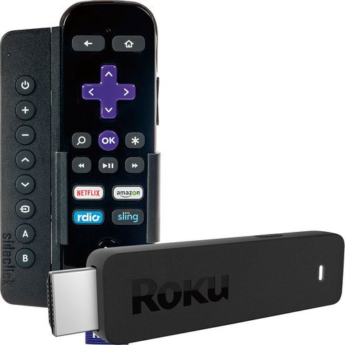 Roku - Roku Streaming Stick (2016 Model) and Sideclick Universal Remote - Larger Front