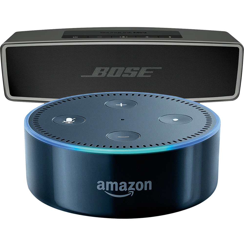Bose SoundLink® Mini Bluetooth Speaker II (Carbon) & Amazon Echo Dot