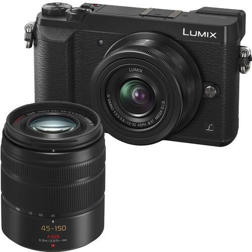 Best Buy: Lumix Gx85 Mirrorless Camera With 12-32mm And 45-150mm Lenses