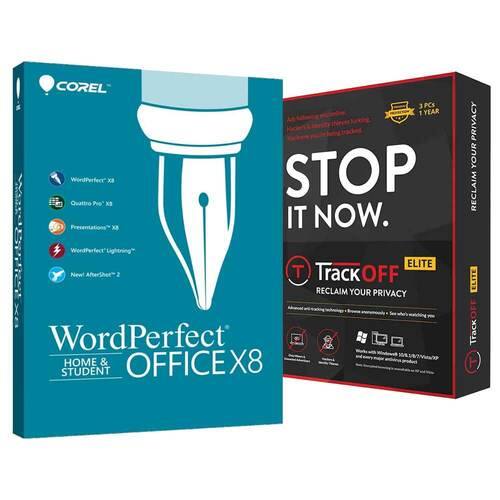 Best Buy: WordPerfect Office X8 Home & Student Edition and TrackOFF Elite  Software Package