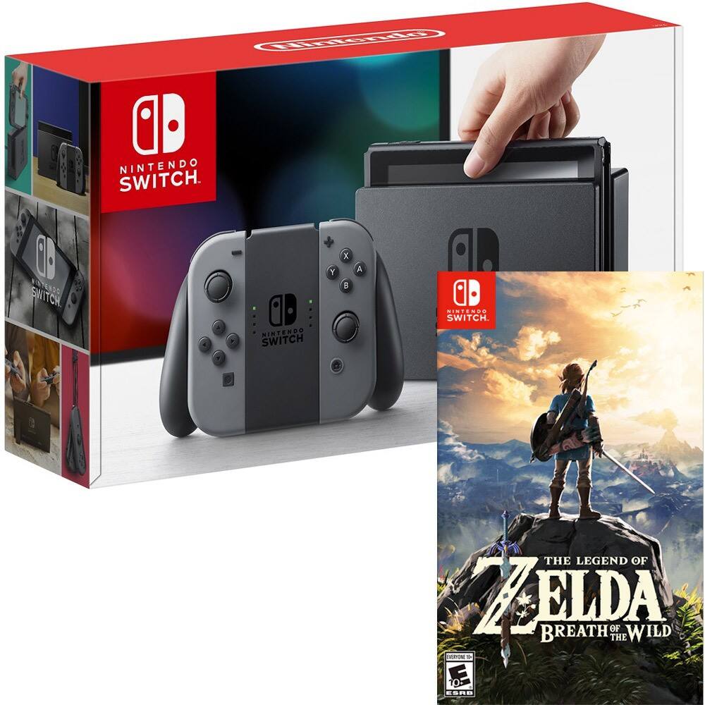 Best Buy: Switch 32GB Console with The Legend of Zelda: Breath of the Wild  Digital Download