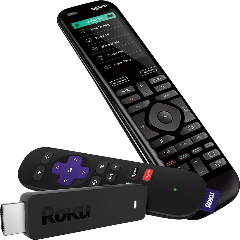 Logitech Harmony Elite Universal Remote & Roku Streaming Stick (2016