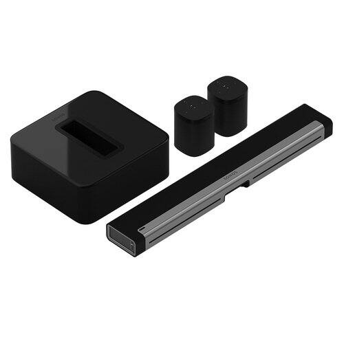 5.1 Surround Set - Home Theater System with Playbar, Sub and 2 Sonos One Smart Speakers-Black-Front_Standard