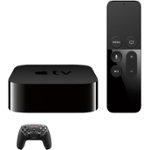 Front Zoom. Apple TV 4K 32GB (Latest Model) with SteelSeries Nimbus Wireless Controller.