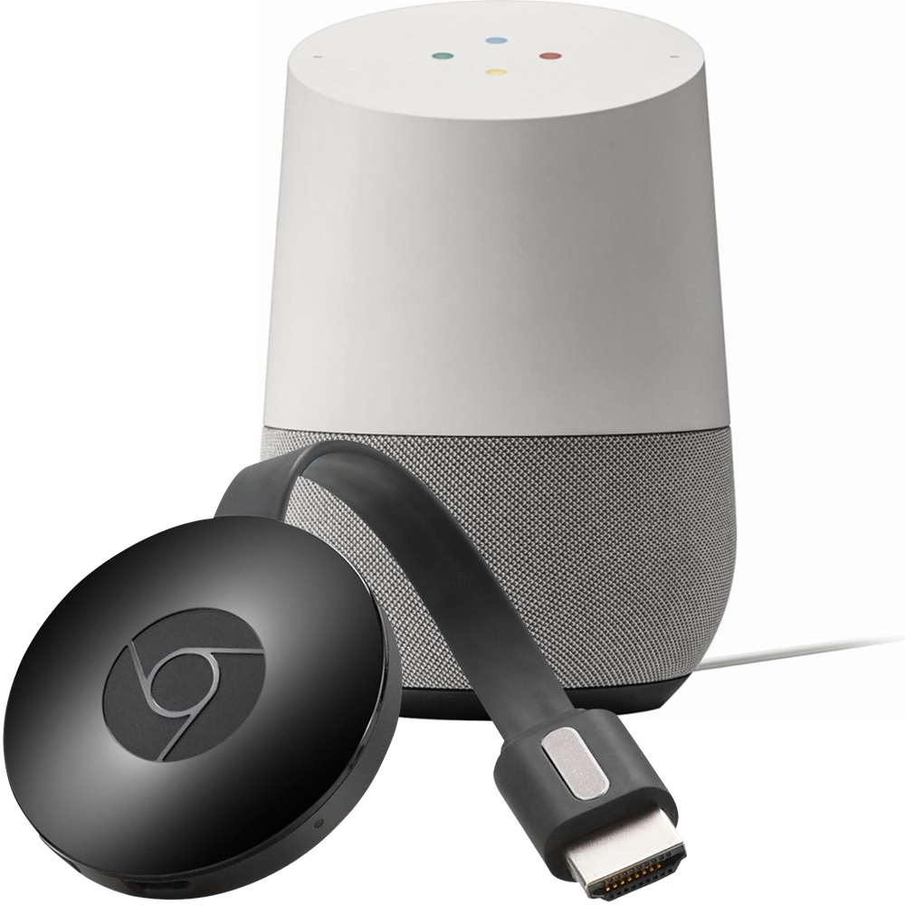 Best Buy: Home Smart Speaker with Google Assistant White/Slate fabric Home