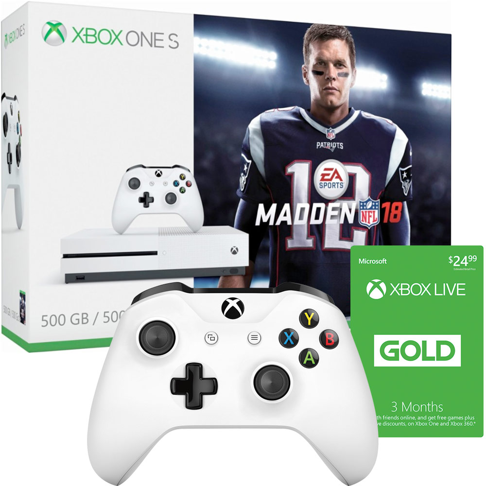 Best Buy: Xbox One S 500GB Madden NFL 18 Bundle with Extra