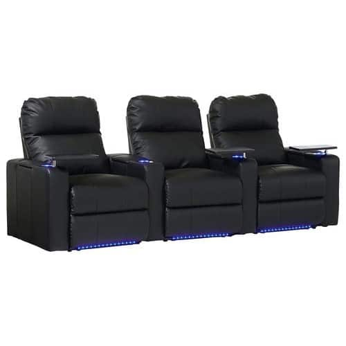 Best Buy: Turbo XL700 3-Seat Straight Power Recline Home Theater ...