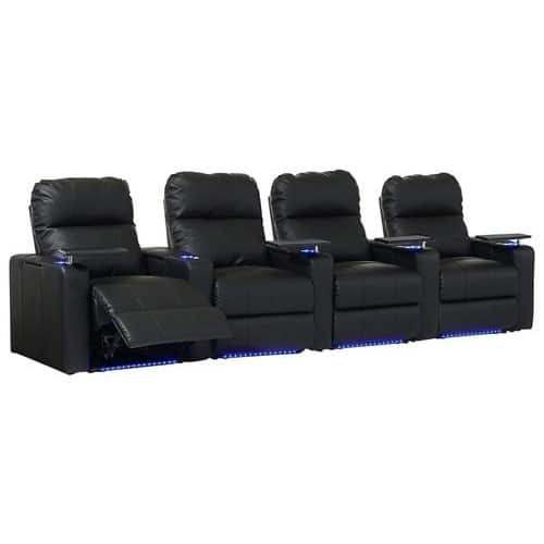 Best Buy: Turbo XL700 4-Seat Straight Power Recline Home Theater ...