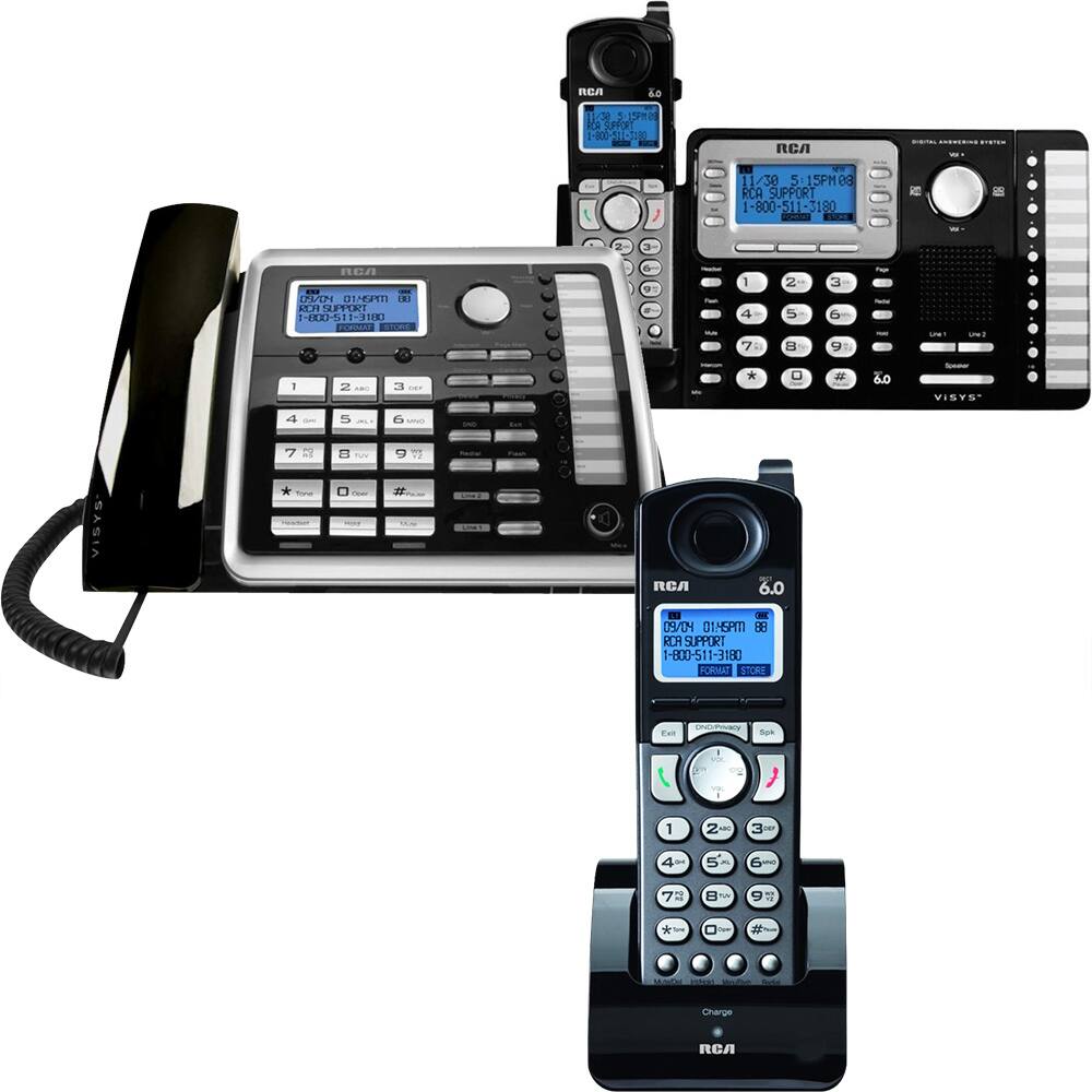 Questions and Answers 2Line Cordless Expandable Small Business Phone