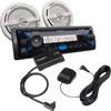 DXSM5511BT In-Dash Digital Media Receiver with Marine Speakers & SiriusXM Connect Satellite Radio Vehicle Tuner Package-Front_Standard