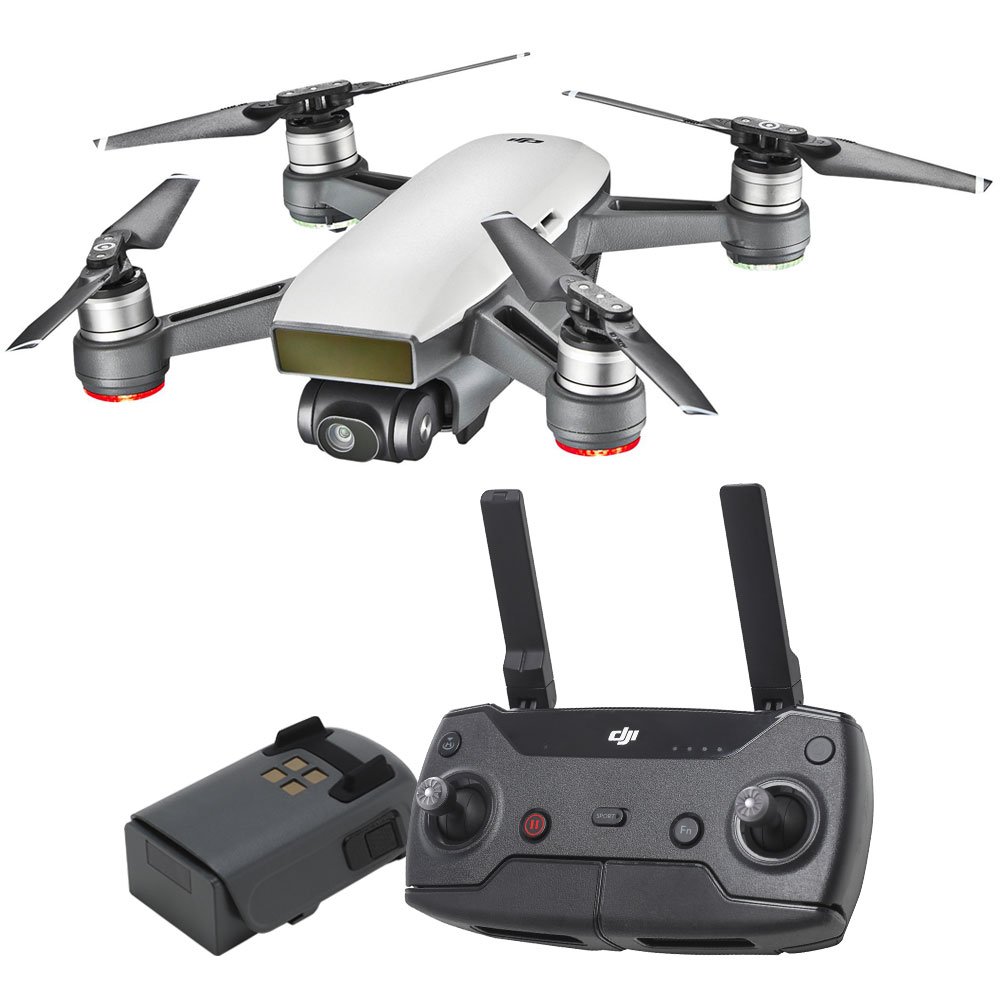 DJI - Spark Quadcopter with DJI Remote and DJI Intelligent Flight Battery - Front_Zoom
