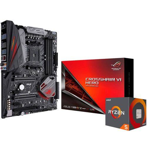 Ryzen™ 5 1600 Processor & ASUS ROG CROSSHAIR VI HERO Motherboard Package-Front_Standard