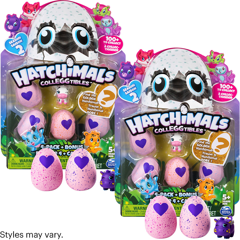 New Hatchimals Colleggtibles Mini 4 Pack Bonus Hatchimal Season 1
