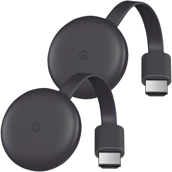 Google - Two Chromecast (Latest Model) Streaming Media Players - Front_Zoom. 1 of 1 . 