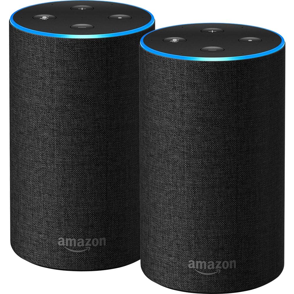 Best Buy: Echo (2nd Gen) Charcoal Fabric 2-Pack