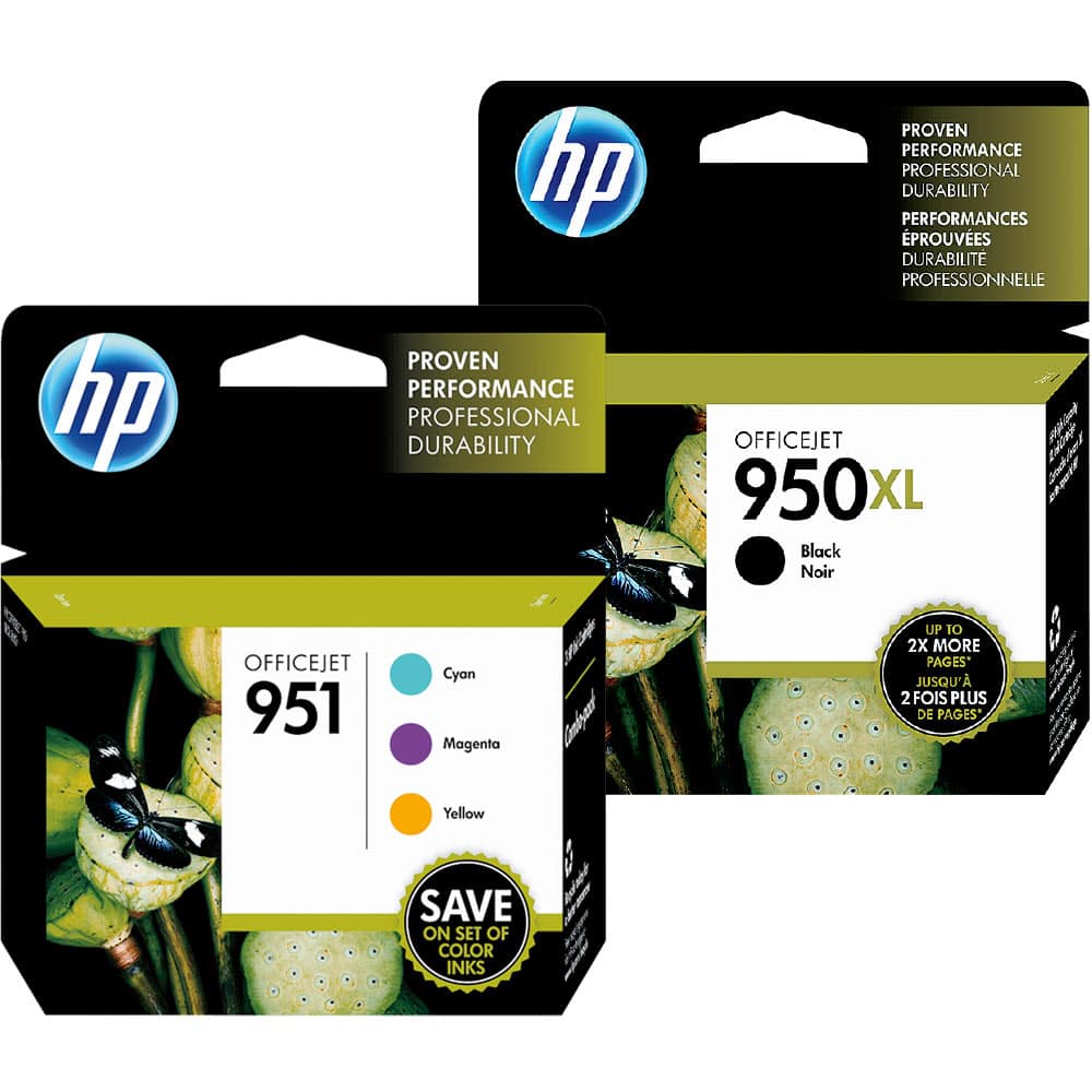 Best Buy: 950XL Black High-Yield Ink Cartridge & 951 3-Pack Cyan ...